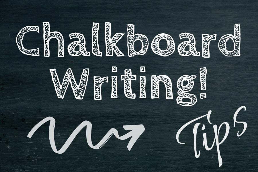 chalkboard writing tips