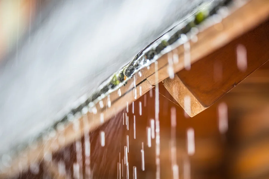 overflowing gutters