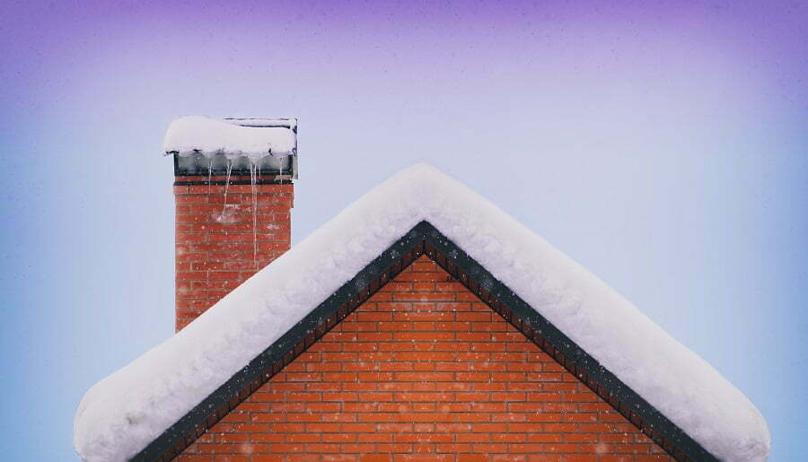 roof under snow