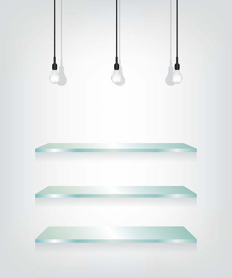 Clear Acrylic Floating Shelves