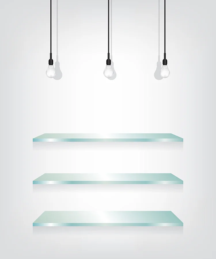 Clear Acrylic Floating Shelves