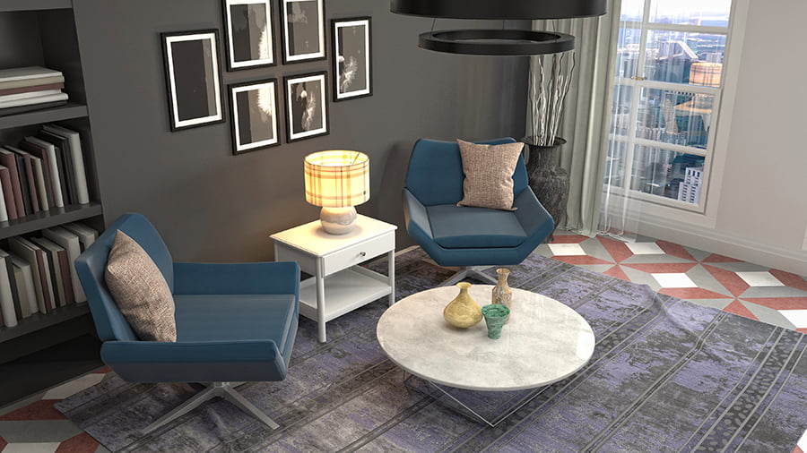 Symmetrical Living Room Arrangements