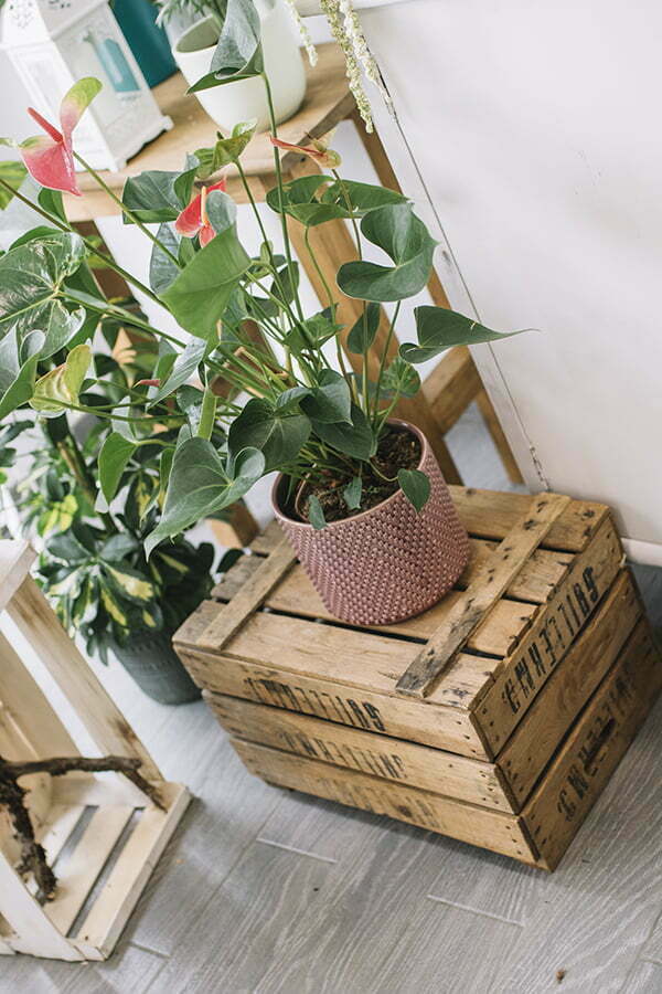 Wooden Crate Storage at home