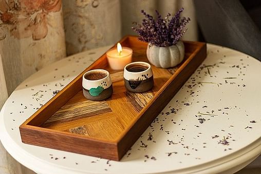 Warm And Cozy Wooden Tray Decorating Idea For Kitchen And Home decor with trays