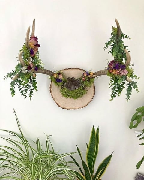 Mystical And Unique: A Nature-Inspired Wall Hanging With Oddities And Curiosities mystical decor