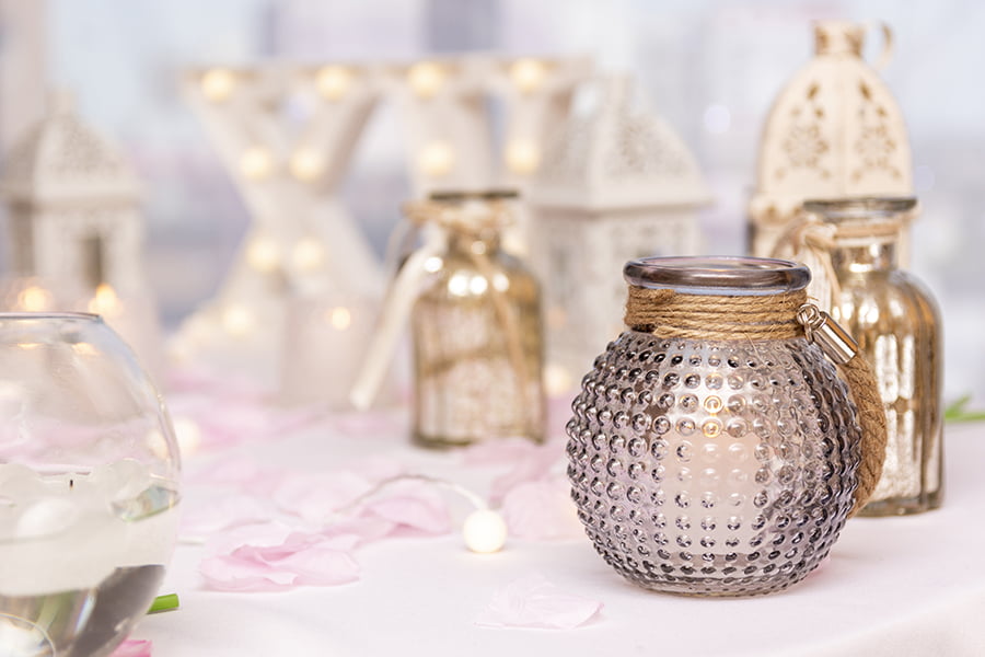 old glass jars decor