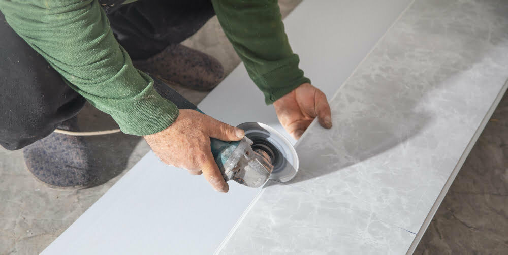 cutting tiles