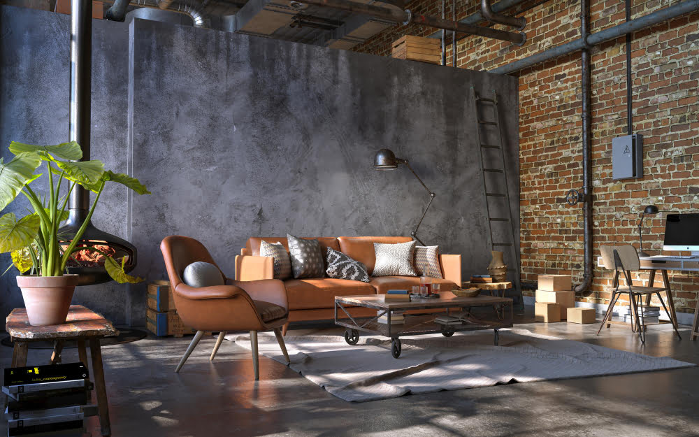 Urban loft style layout