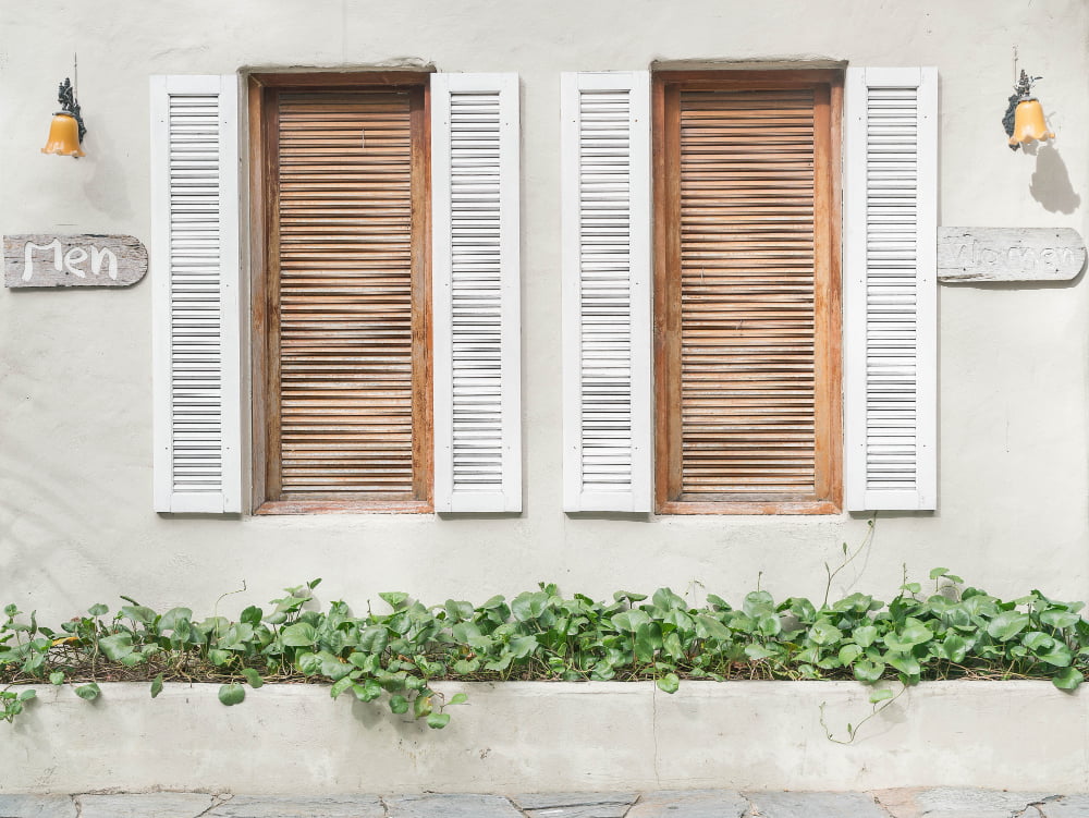 weathered shutters