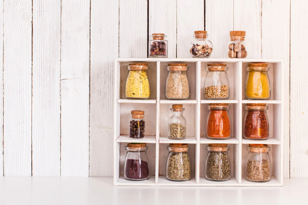standard kitchen spice rack