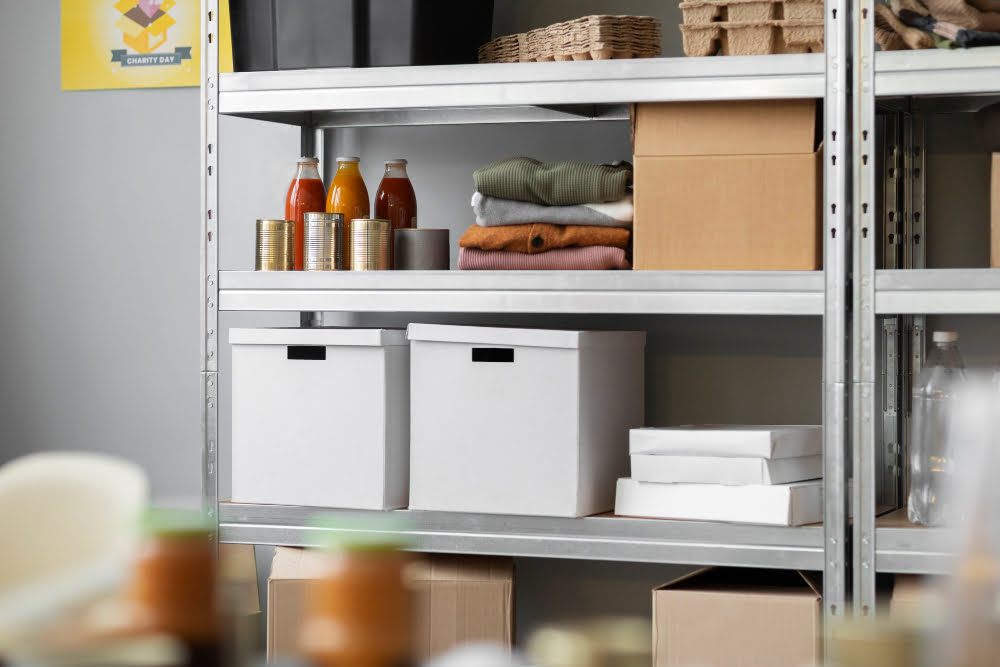 Bakers Racks in kitchen