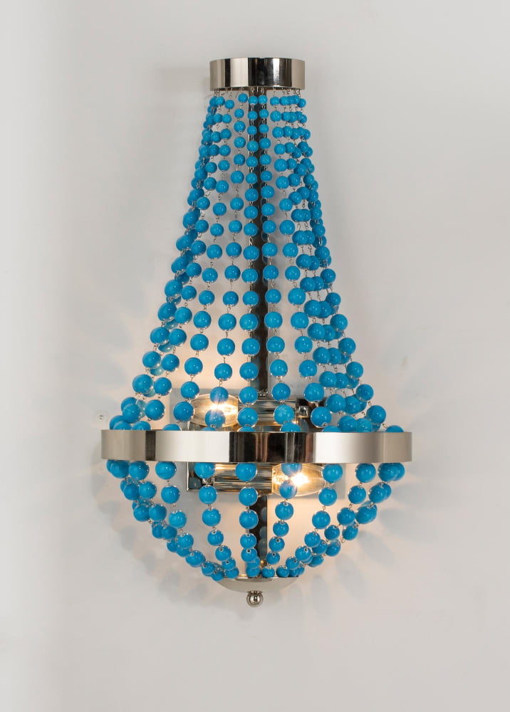 Beaded pendant light assembly