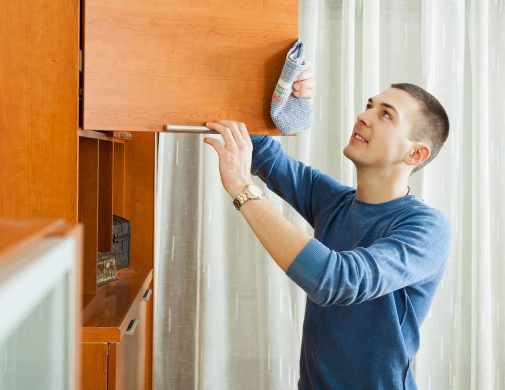 attaching rack to the door