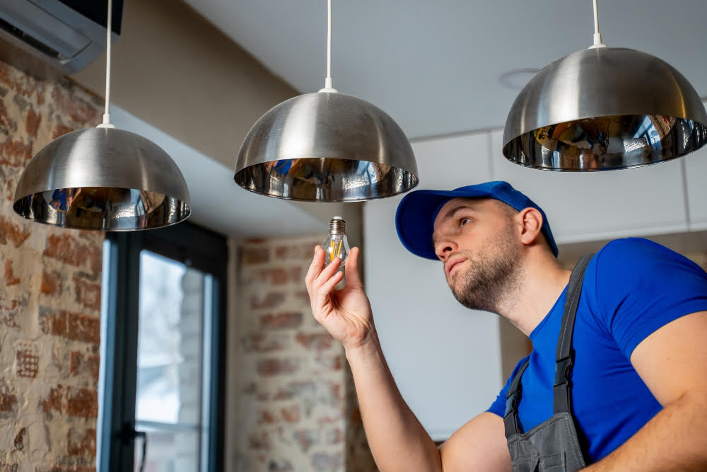 balancing pendant light