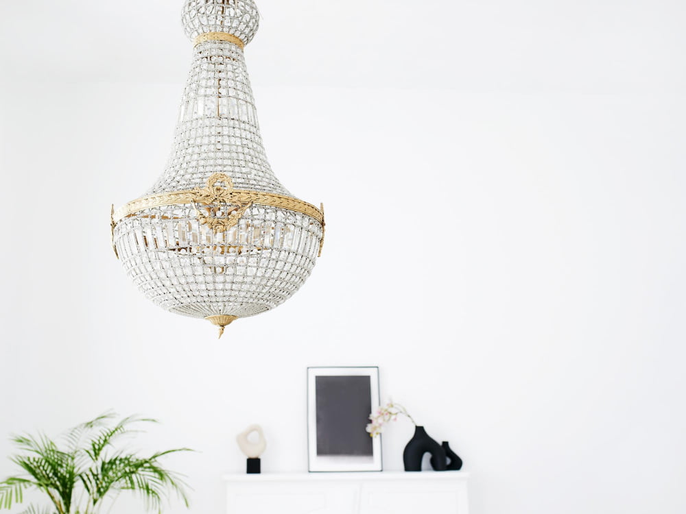 beaded pendant light