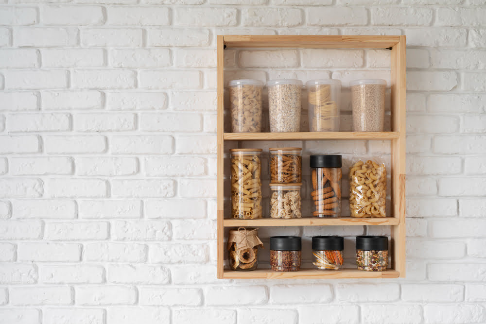 built in spice cabinet