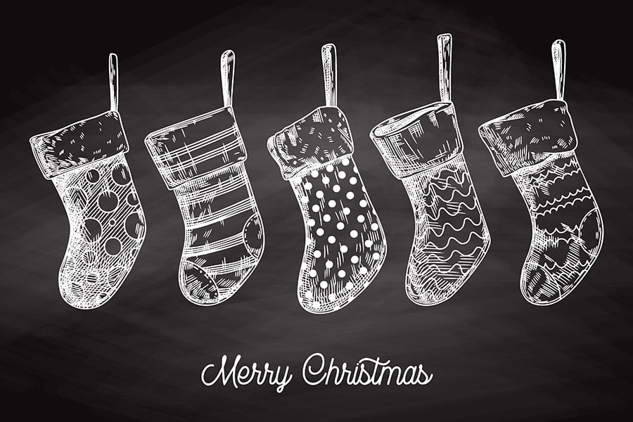 chalkboard Stockings