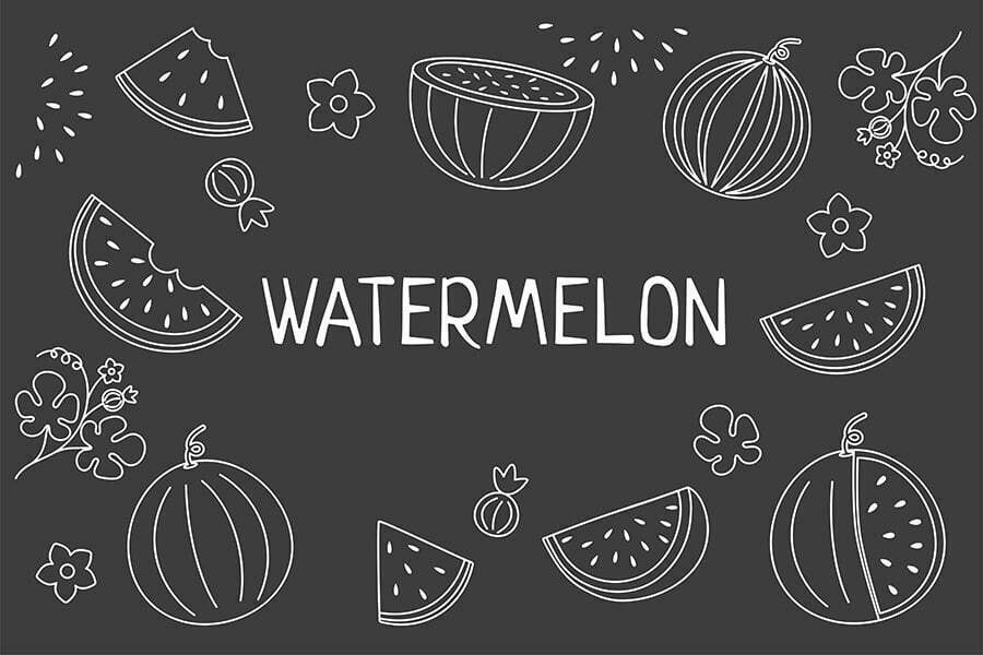 chalkboard Watermelon