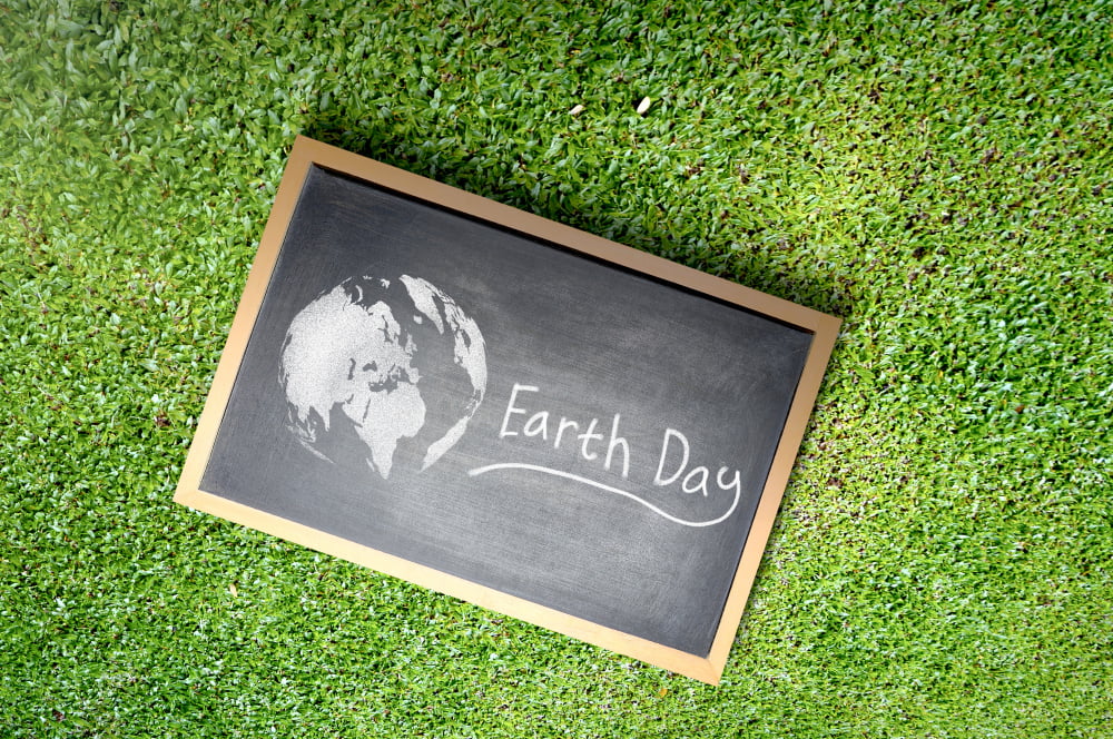 chalkboard earth day