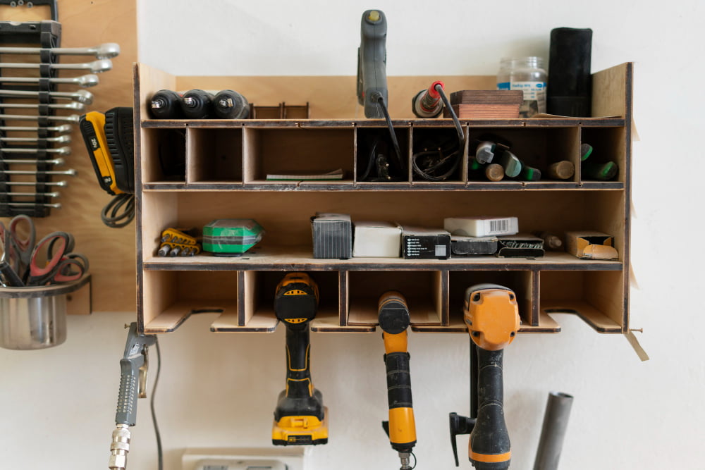 tools for DIY spice rack