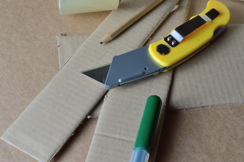 materials for cardboard DIY