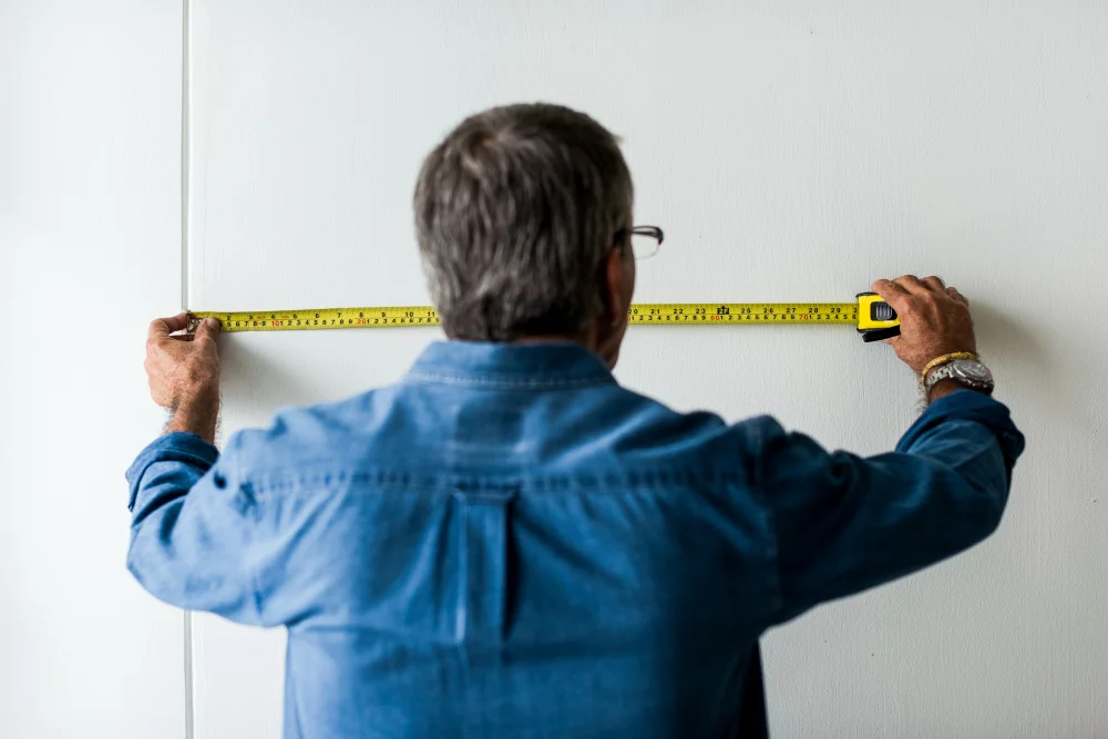 measure wood pantry