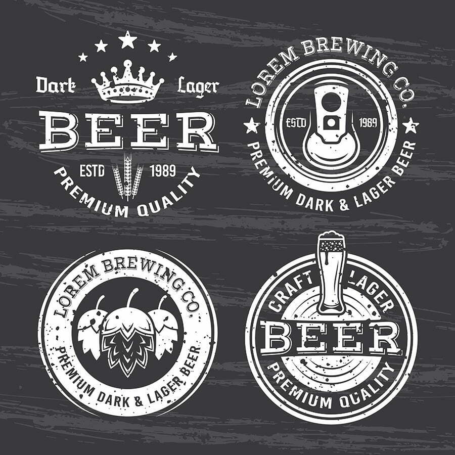 Brewery Logos chalkboard