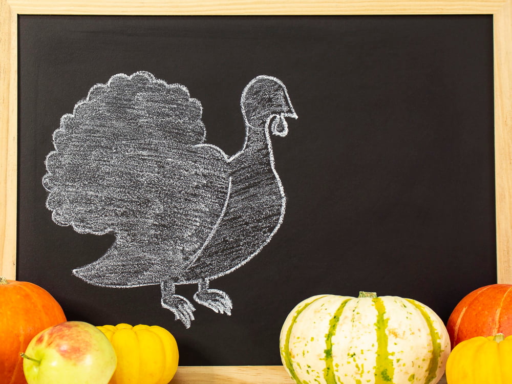 Chalk turkey