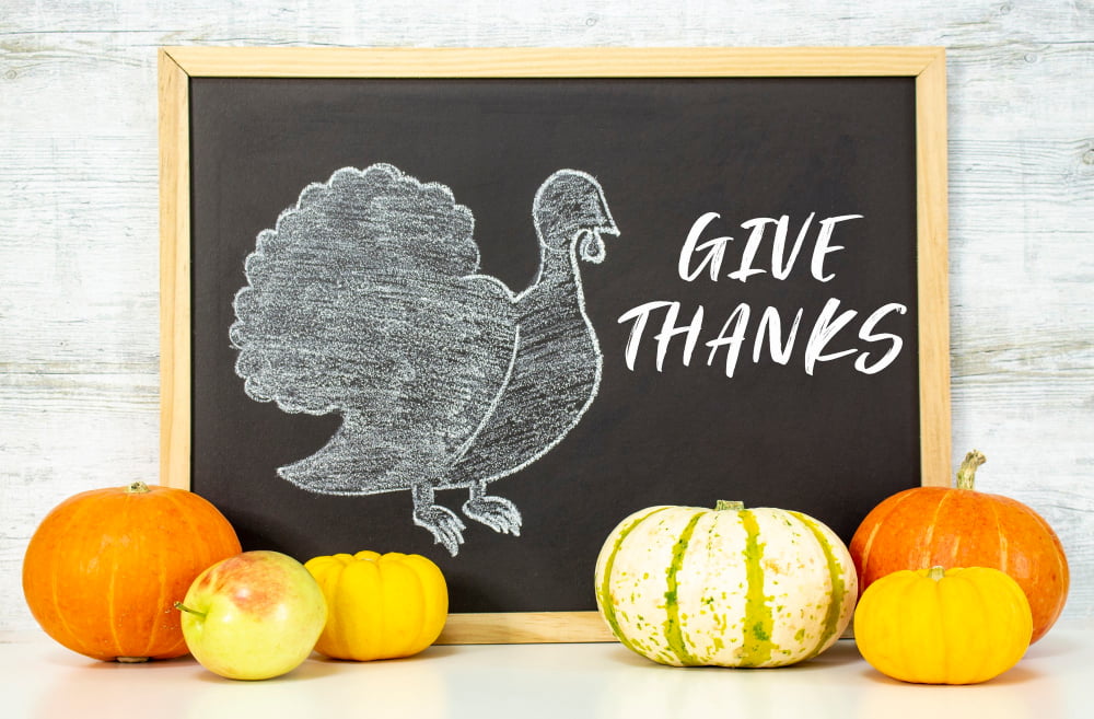 Chalkboard Give Thanks