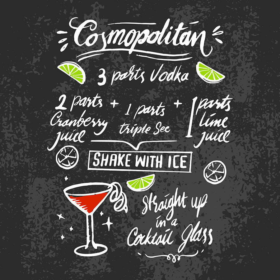 Chalkboard margaritas