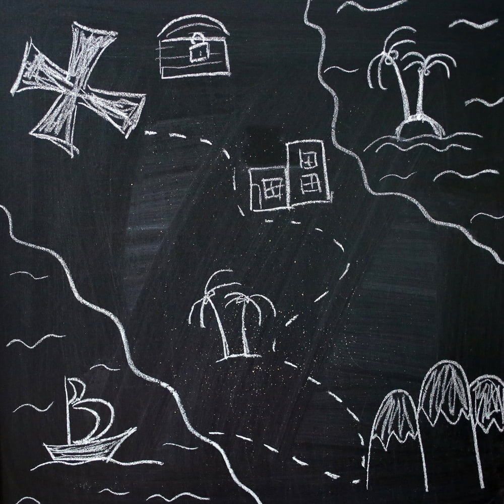 chalkboard Adventure Map