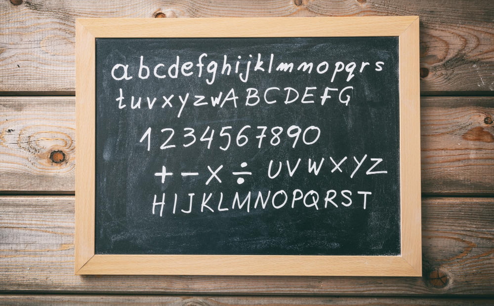 chalkboard Alphabet Wall