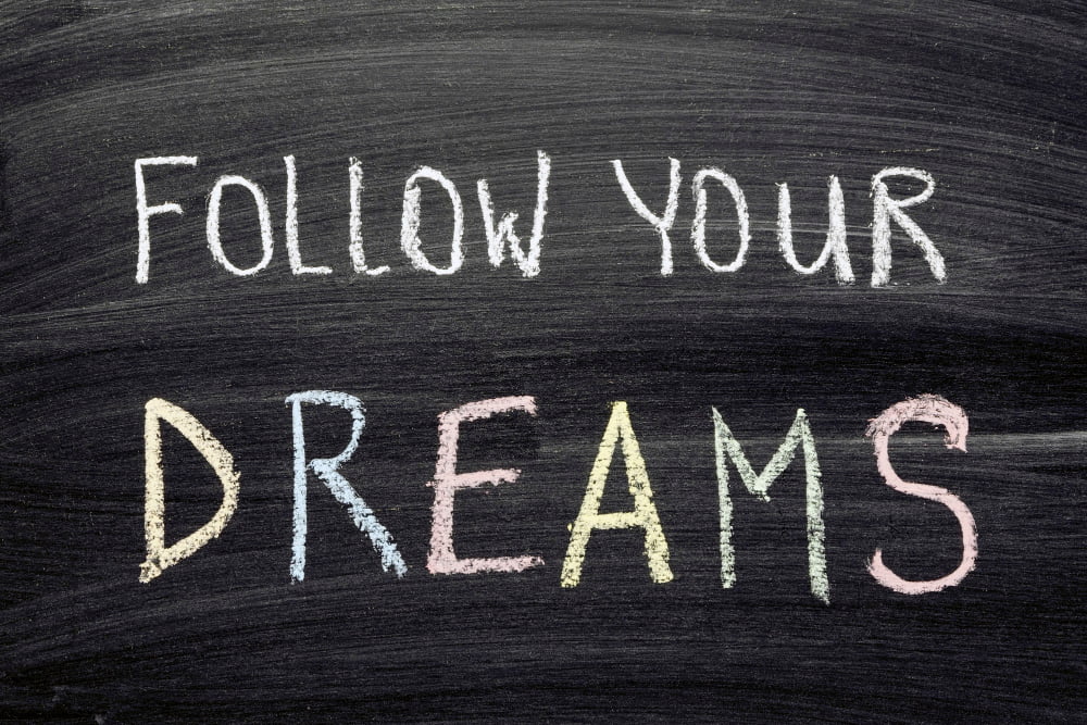 chalkboard Follow Your Dreams