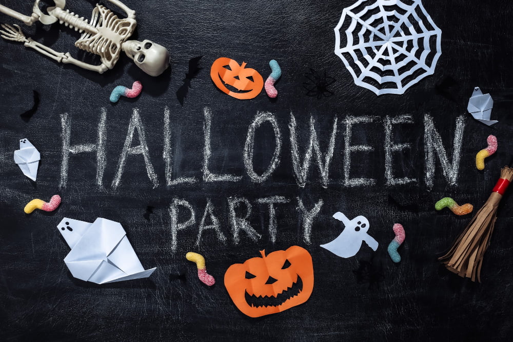 chalkboard Halloween Party Planner