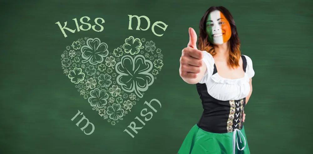 chalkboard Kiss Me, I'm Irish