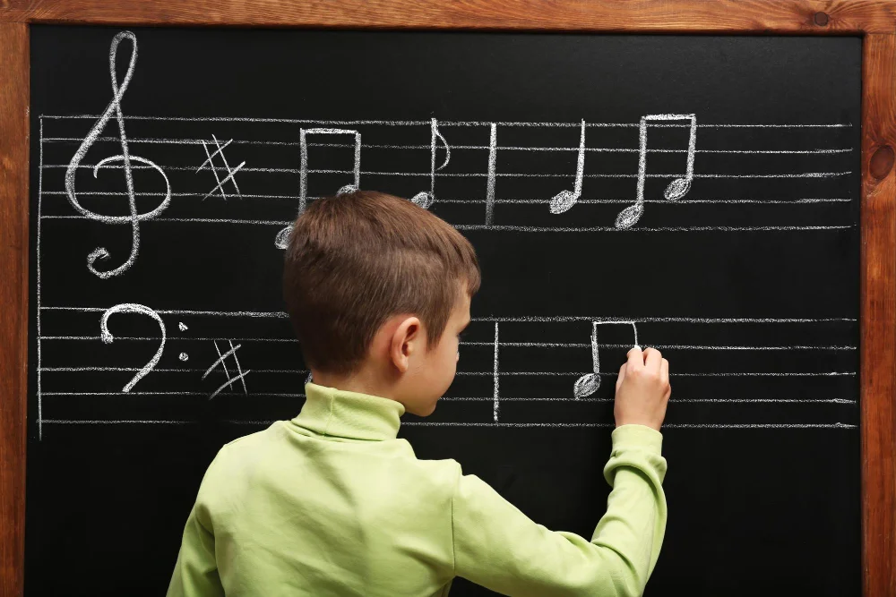 chalkboard Music notes