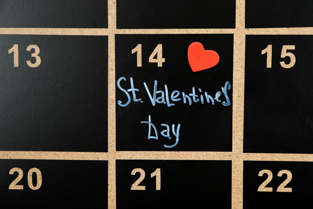 chalkboard Valentine’s Day Countdown