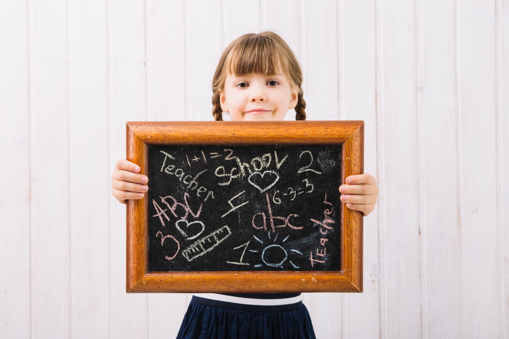 chalkboard kid Shapes