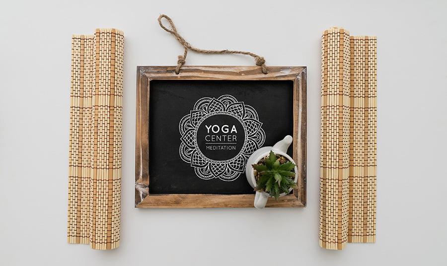 chalkboard yoga