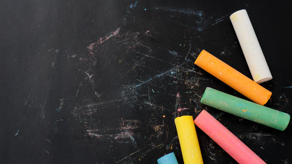 colors chalkboard