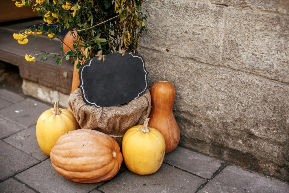 Chalkboard Pumpkin Planters