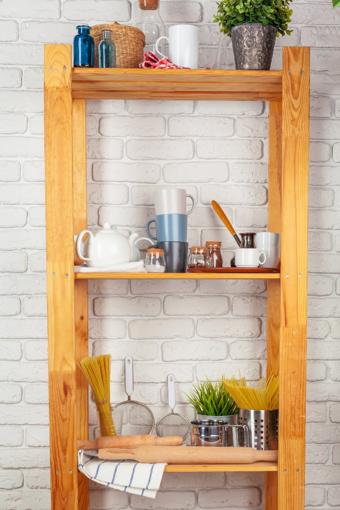 DIY Bakers Rack Kitchen