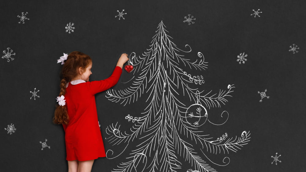 Kids' Drawing Tree Christmas