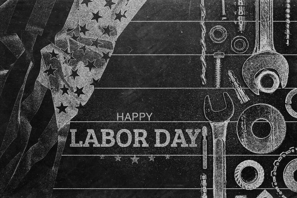 Labor Day History Chalk