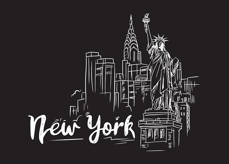 New York, New York Chalk