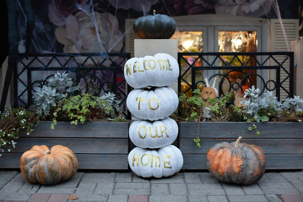 Pumpkin Welcome Sign Chalk