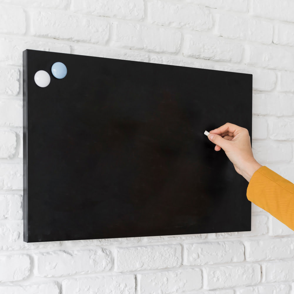 magnetic chalkboard black