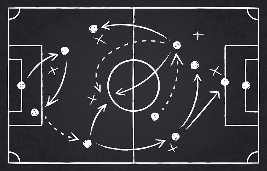 
Formation Diagrams Football Chalk