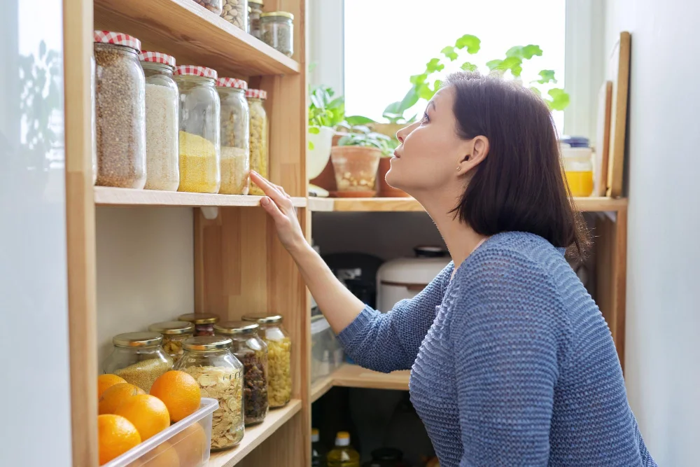 Inspection of Kitchen Pantry Shelves