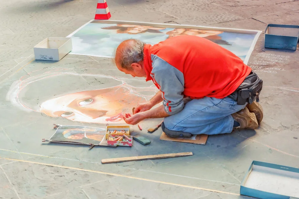 Sidewalk Chalk Street Art